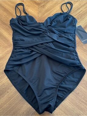 MiraclesuitxMagicsuit One Piece Swimsuit Plus Size 16 Resort Black Slimming, New